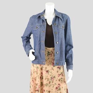 Vintage 90s Jones Wear Sport Trucker Jean Jacket Women's Size 4